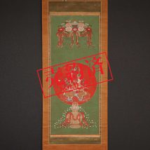 【売約済】仏画 愛染明王像 江戸時代 仏教美術