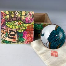 真作保証 クリフトン・カーフ 作 蛇盃 全面書きの共箱