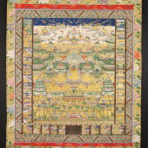 超大幅 仏画 當麻曼荼羅図 17－18世紀 (HP690)