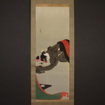 掛軸＜島成園＞美人画 鳴神図（HP695)