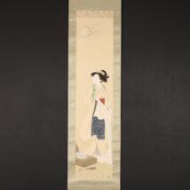 ＜星加雪乃＞月雁美人図「砧」