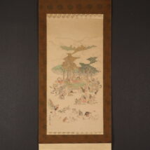 ＜蔀関月＞仏画 涅槃図 中国画