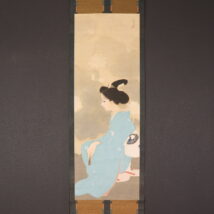 ＜辻富芳＞蓮美人図