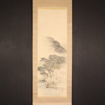 ＜武部白鳳＞春景山水図「春景嵐山」