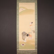 ＜島成園＞桜に美人図 「花乃旅」