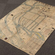 ＜北尾辰宣＞希品！ 肉筆古地図 摂津大坂図巻綱目大成