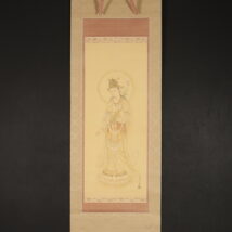 ＜山本兆揚＞仏画 聖観音図 中国画