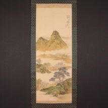 ＜野口小蘋＞春景山水図