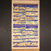 掛軸 大幅 仏画 親鸞上人絵伝 中国（HP1214）