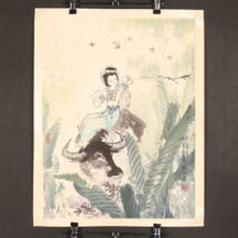 ＜張暁飛＞騎牛美人図（HP1215）