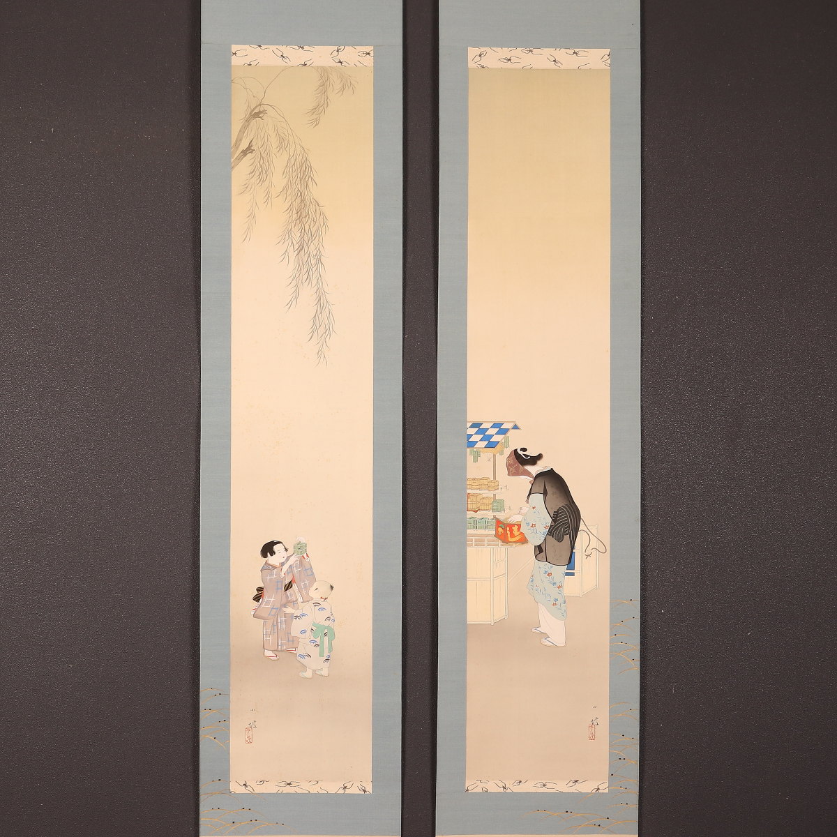 古民家整理品　日本江戸時代肉筆掛け軸その激安骨董品 X815C16-5 掛け軸や骨董品の販売・買取なら株式会社縁［大阪］