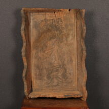 【売約済】扁額＜黄檗悦山道宗＞書「弁財天」木彫 篆刻額（HP1366）