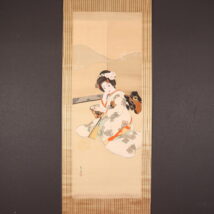 掛軸＜島成園＞美人画 舞妓図（HP1368）