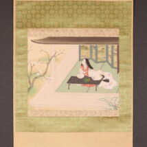 掛軸＜橋本花乃＞宮中観梅美人図（HP1370）