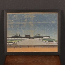 額装 泥絵 尾張徳川家屋敷図 江戸時代後期（HP1427）