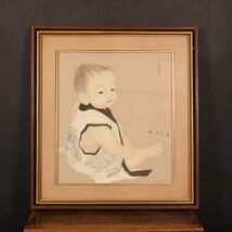 額装＜岡本成薫＞幼児図（HP1481)