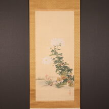 掛軸＜上田耕冲＞花鳥図（HP1568)