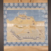 掛軸 希少！ 超大幅 京都御所竣工図 無落款 儀式（HP1599)