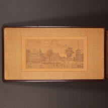額装＜亜欧堂田善＞銅版画 大日本金龍山之図 （HP1625)