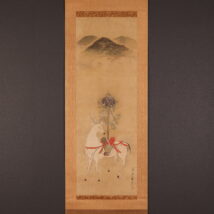 掛軸＜中臣延樹＞仏画 春日曼荼羅 鹿曼荼羅（HP1632)
