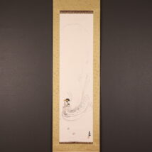 掛軸＜前田青邨＞羽衣図 東京美術倶楽部鑑定委員会鑑定証書付属（HP1658）