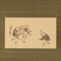 掛軸＜田村月樵＞児遊図（HP1682)
