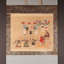 掛軸〈林静守章〉大幅 端午節句飾図（hp1698)