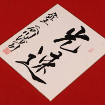 ＜谷川浩司＞書 色紙「光速」（HP1721)